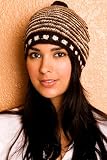 Alpaca Hand Knit Stripe Hat