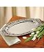 BAROQUE OVAL TRAY - SILVERPLATED BAROQUE OVAL TRAY WITH HANDLES - charger plate