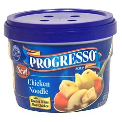 Progresso Soup, Chicken Noodle Soup, 15.25-Ounce Microwavable Bowls (Pack of 6)