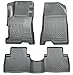 Husky Liners - Weatherbeater | Fits 2011 - 2015 Hyundai Sonata (includes Hybrid), Front & 2nd Row - Grey, 3 pcs | 98852
