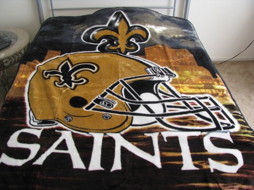 New Orleans Saints Licensed NFL Team Blanket Throw
