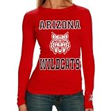 Arizona Wildcats Ladies Cardinal Distressed University Long Sleeve T-shirt