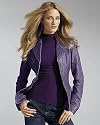 Newport News Shape fx Side-Slimming Leather Jacket