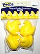Peeps Novelty Candy Container, Set of 4, Yellow Chicks (1 Set)