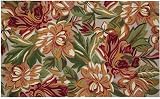 123 Creations C906A.3x5 Foot Red Magnolia Hooked Rug