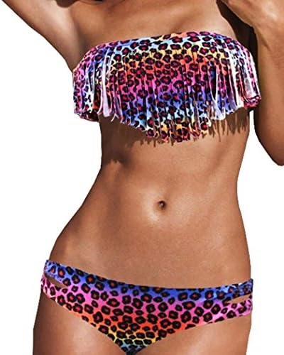 AGD Tassel Women's bikini Swimsuit Swimwear Set