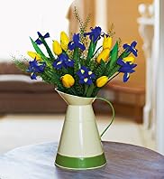 Spring Tulip & Iris Jug