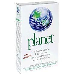 Planet Automatic Dishwasher Detergent, Powdered, 75-Ounce (Pack of 8)