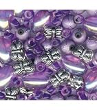 Bracelet Blends Bead Packs - Oval 94PK/Purple