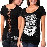 Hart and Huntington Strappy Moto Juniors T-Shirt - Black