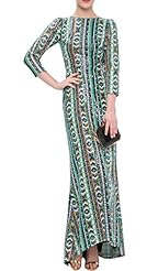 Backless Embroidered Sequined Cocktail Full Length Evening Dress/Homecoming Dress/Wedding Party Dress 