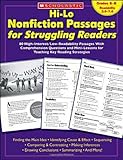 Hi-Lo Nonfiction Passages for Struggling Readers: Grades 68: 80 High-Interest/Low-Readability Passages With Comprehension Questions and Mini-Lessons for Teaching Key Reading Strategies