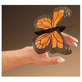  Folkmanis Mini Butterfly, Monarch Finger Puppet