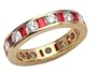 3.05 cttw Karina B(tm) Genuine Ruby Eternity Band LIFETIME WARRANTY