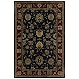 IMAGE OF Mystical Garden Weslyan Garden Black Oriental Rug Size: 5' x 7'9