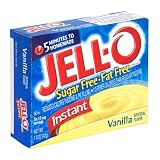 Jell-O Sugar-Free Instant Pudding & Pie Filling, Vanilla, 1.5-Ounce Boxes (Pack of 24)