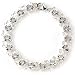 Crystal Cravings Silver Tone Big Bling Link Bracelet