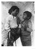 Two Sicilian Children in Folk Costume Photographic Poster Print, 12x16