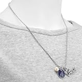 NFL Touch by Alyssa Milano Tennessee Titans Peace & Pearl with Team Logo Pendant Necklace