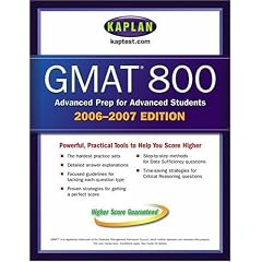 Kaplan GMAT 800, 2006-2007
