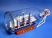USS Constitution Ship in a Bottle 11 Wood Replica in Glass Bottle Not a Model Kit