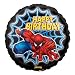 Spiderman Happy Birthday 18" Mylar Balloon Crawling Out of Web