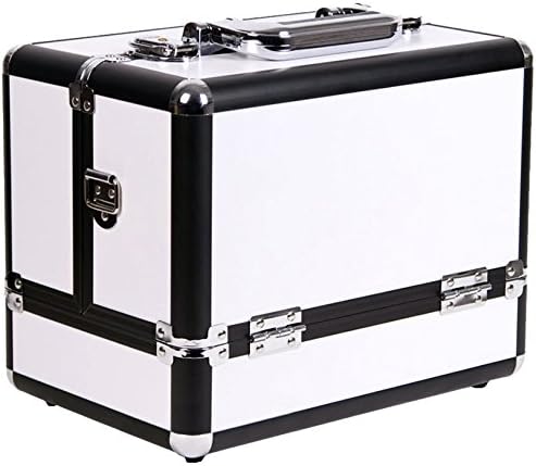 Craft Accents 3-Tiers Accordion Trays Makeup Cosmetic Case, Off White, 112 Ounce