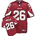 Chris Wells Jersey: Reebok Red Replica #26 Arizona Cardinals Jersey - Medium