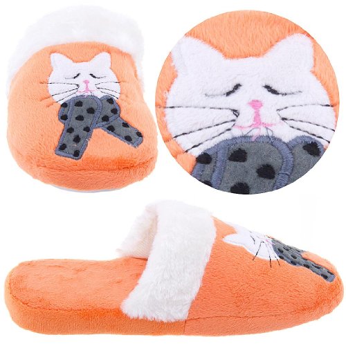 Orange Cat Slippers for Women 9