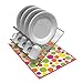 Ritz Polka Dot Reversible Absorbent Microfiber Dish Drying Mat, 21-inch by 14-inch, Assorted Warm Colors