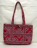 Vera Bradley Small Tic Tac Tote Bag Frankly Scarlet