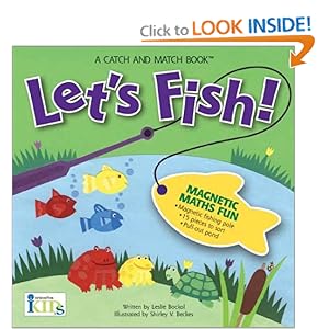 Let's Fish! Magnetic Math Fun with a Magnetic Fishing Pole, 15 Pieces to Sort, and a Pull-out Pond (A Catch and Match Book)