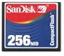 SanDisk 256 MB Type II CompactFlash Card