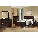 Oak River Panel Bedroom Set (Espresso) (Queen) by Vaughan-Bassett