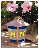 Michigan Wolverines Glass Metal Candle Lantern 11 GlassMetal Candle Lantern - U of Michigan - NCAA