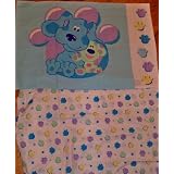 Blues Clues Crib Toddler Fitted Sheet and Pillowcase Bedding New by 