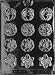 ROUND FLOWER MINTS Flowers, Fruits & Vegitables Candy Mold Chocolate