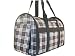 Pet Supplies : Black Canvas with Balck Strip Pet Carrier