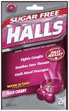 Halls Sugar Free Black Cherry, 20-Count Packages