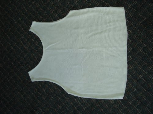 Lg Sleeveless Sweater White