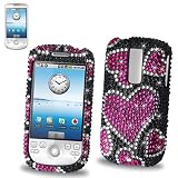 New Fashionable Perfect Fit Hard Diamante Protector Skin Cover (Faceplate/Snap On) Full Rhinestones Diamond Bling for HTC myTouch (G2) 3G / Magic T-Mobile -