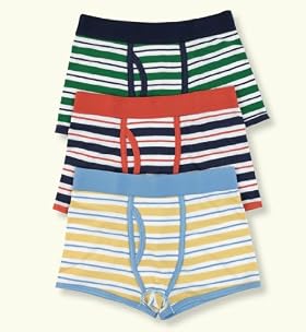 3 Pack - Cotton Rich Stripe Trunks