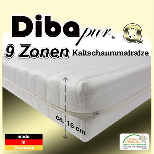 Dibapur® : Q 9 Zonen Orthopädische Kaltschaummatratze Test Dibapur® : Q 9 Zonen Orthopädische Kaltschaummatratze Test