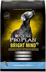 Purina Pro Plan  Dry Dog Food, Bright Mind, Adult 7+ Large Breed Formula,  30-Pound Bag, Pack of 1