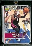 2007-08 Upper Deck First Edition # 198 Dwyane Wade - NBA Basketball Trading Card in a Protective Display Case