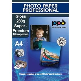 A4 Inkjet Premium Gloss Photo Paper - Heavy Weight - 280gsm x 50 Sheets **Special Deal**