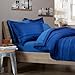 Amazon Brand – Pinzon 5-Piece Bed In A Bag - Twin Extra-Long, Royal Blue Calvin Stripe