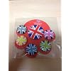 Souvenir Badges (6 Per pack) Characters Union Jack Olympics Diamond Queen Jubilee