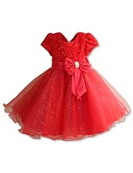 Toddler Polyester  Wedding Party Dress  With a Bow(s)