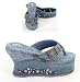 Juliana Tres Chic Denim Shoe Jewellery Box